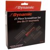 Dynamic Tools 21 Piece Screwdriver Set W/ Removable Bits, Comfort Grip Handle D062506